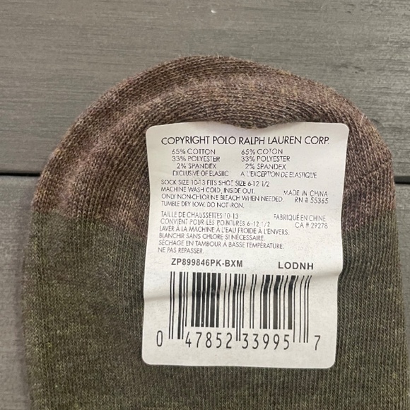 POLO RALPH LAUREN MENS DRESS SOCKS - Picture 3 of 3